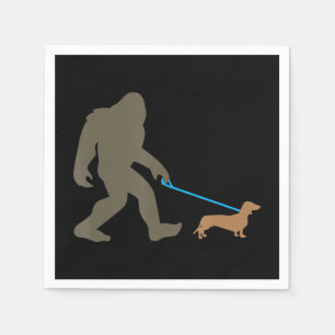 Hundegeschenk Fußgängerwanderung Dackel Serviette