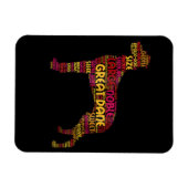 Hundegeschenk| Großer Edelstein Großer Däne Magnet (Horizontal)