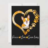 Hundegeschenk | Halloween Corgi Einladung (Rückseite)