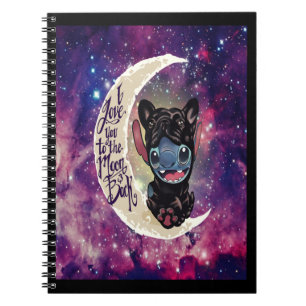 Hundegeschenk Ich Liebe dich zum Mond und zurück Notizblock