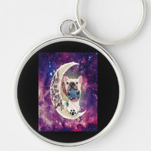 Hundegeschenk   Ich Liebe dich zum Mond und zurück Schlüsselanhänger
