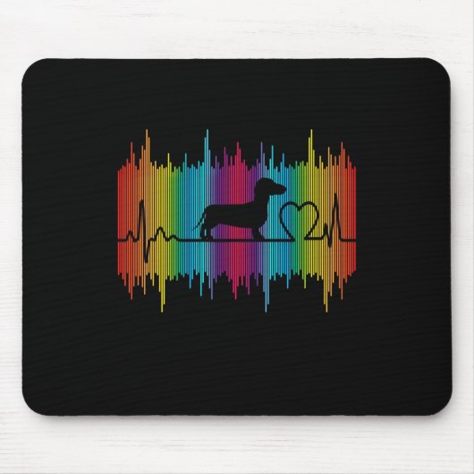 Hundegeschenk| Liebe der Dackel Mousepad (Vorne)