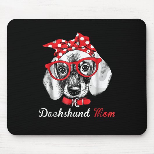 Hundegeschenk | MAMA DACKEL Mousepad (Vorne)