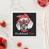 Hundegeschenk | MAMA DACKEL Serviette (Beispiel)