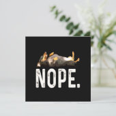 Hundegeschenk| Miss Dackel. Nein. Einladung (Stehend Vorderseite)