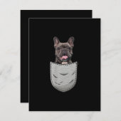 Hundegeschenk| Niedliche französische Bulldog - Hu Dankeskarte (Vorne/Hinten)