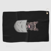 Hundegeschenk| Niedliche französische Bulldog - Hu Golfhandtuch (Horizontal)