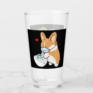 Hundegeschenk | Niedlicher Korgi-Hundemaske Glas