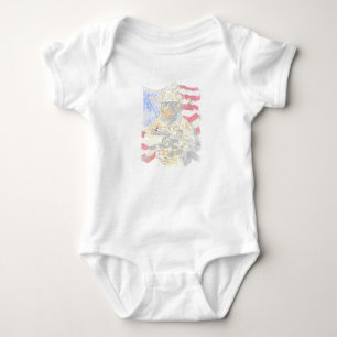 Hundegeschenk Rottweiler-Baby Baby Strampler