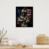 Hundegeschenk | Rottweiler-Baby Poster (Küche)