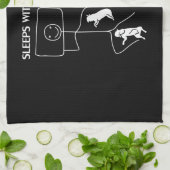 Hundegeschenk | Schlafplätze mit Franken Geschirrtuch (Gefaltet)