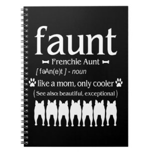 Hundegeschenk Tante Franchie - Wie Mama nur Cool Notizblock
