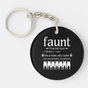 Hundegeschenk Tante Franchie - Wie Mama nur Cool Schlüsselanhänger
