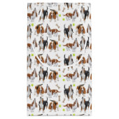 Hundegeschenk-Tasche HeulensBasset Hound Kleine Geschenktüte (Rückseite)