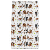 Hundegeschenk-Tasche HeulensBasset Hound Kleine Geschenktüte (Vorderseite)