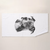 Hundegesicht Badehandtuch (Badehandtuch)