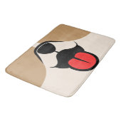 Hundegesicht Badematte (Schrägansicht)