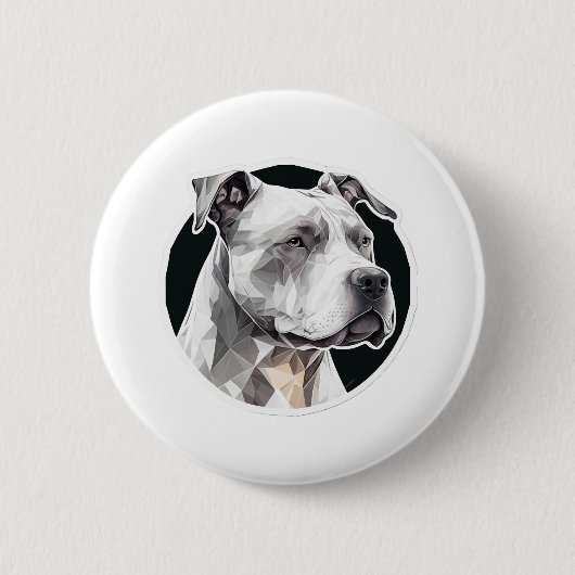 Hundegesicht Button (Vorderseite)