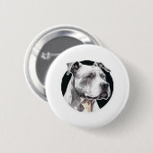 Hundegesicht Button (Vorne & Hinten)