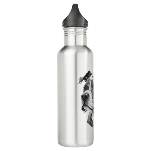Hundegesicht Edelstahlflasche (Links)