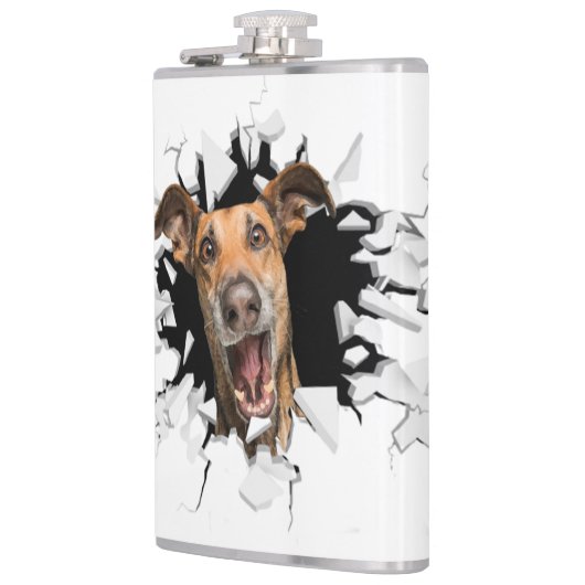 Hundegesicht Flachmann (Links)