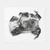 Hundegesicht Fleecedecke (Vorderseite (Horizontal))