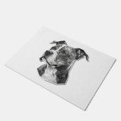 Hundegesicht Fußmatte (Schrägansicht)