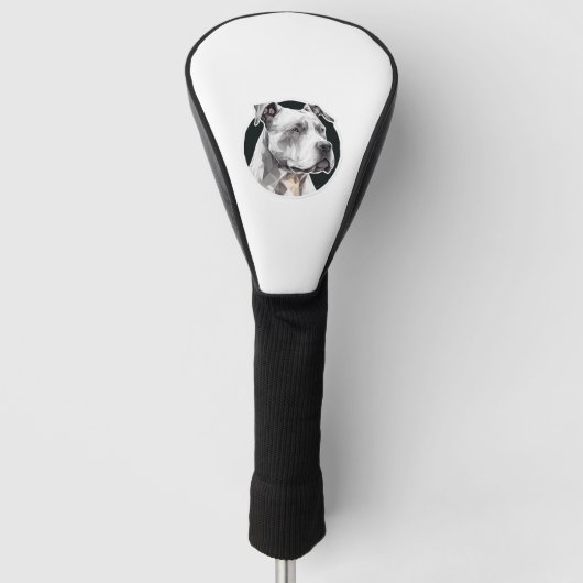 Hundegesicht Golf Headcover (Vorderseite)