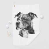 Hundegesicht Golfhandtuch (Insitu)