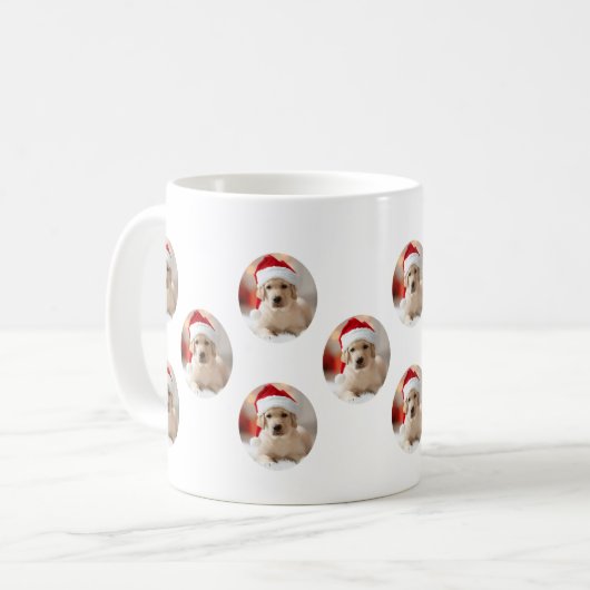 Hundegesicht - Individuelle Muster Kaffeetasse (Vorderseite Links)