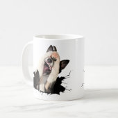 Hundegesicht Kaffeetasse (Vorderseite Links)