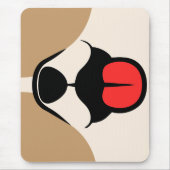 Hundegesicht Mousepad (Vorne)