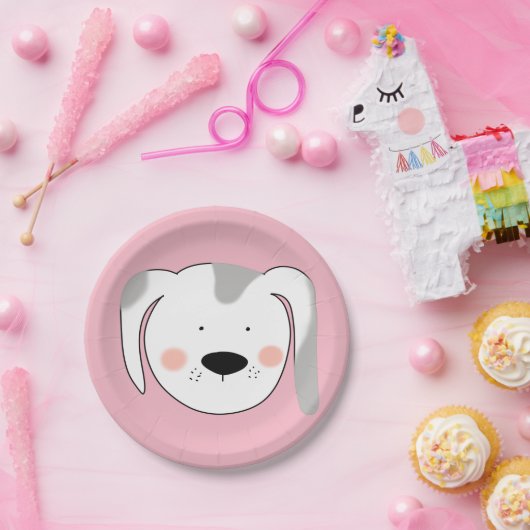 Hundegesicht Pappteller (Party)