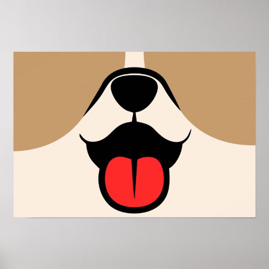Hundegesicht Poster (Vorne)