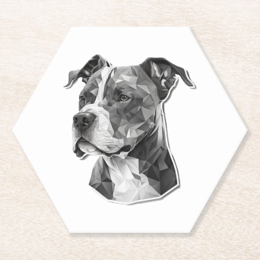 Hundegesicht Untersetzer (Vorderseite)