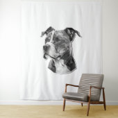 Hundegesicht Wandteppich (Beispiel)