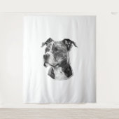 Hundegesicht Wandteppich (Vorderseite)