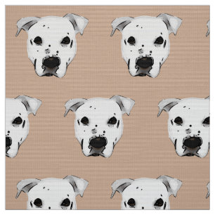 Hundegesichts-Muster Stoff