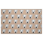 Hundegesichts-Muster Stoff (Fat Quarter (45,7 x 55,9 cm))