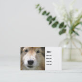 Hundegesichts-Visitenkarte Visitenkarte (Stehend Vorderseite)