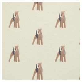 Hundegewebe Airedales Terrier Stoff