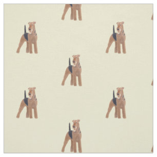 Hundegewebe Airedales Terrier Stoff