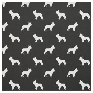 Hundegewebe Bostons Terrier - Schwarzweiss Stoff