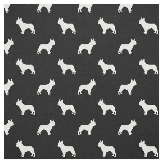 Hundegewebe Bostons Terrier - Schwarzweiss Stoff (Muster)