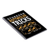 Hundegift| Stubgeborene Rotweiler-Tricks Notizblock (Rechte Seite)