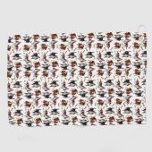 Hundegolf-Tuch HeulensBasset Hound Golfhandtuch (Horizontal)