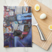 Hundegott Geschirrtuch (Viertel Falte)