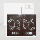 Hundegott Postkarte (Vorne/Hinten)