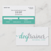 Hundegroomer-Empfehlungs-Visitenkarte Empfehlungskarte (Vorne/Hinten)