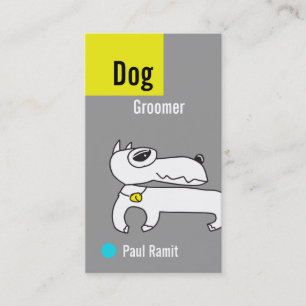 Hundegroomer-Grau-Visitenkarte Visitenkarte